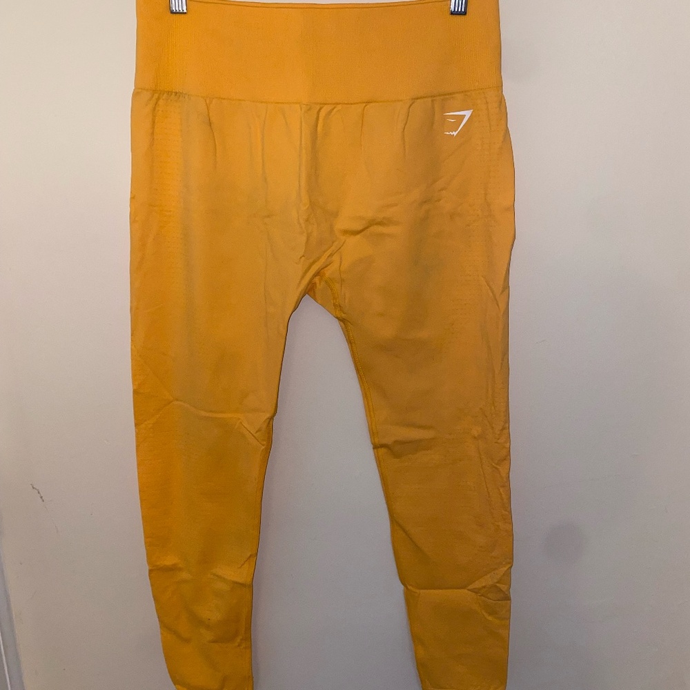 Gymshark High-Waist Yellow Performance Leggings
